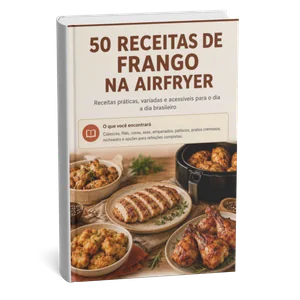 Capa do ebook 50 Receitas de Frango na Airfryer